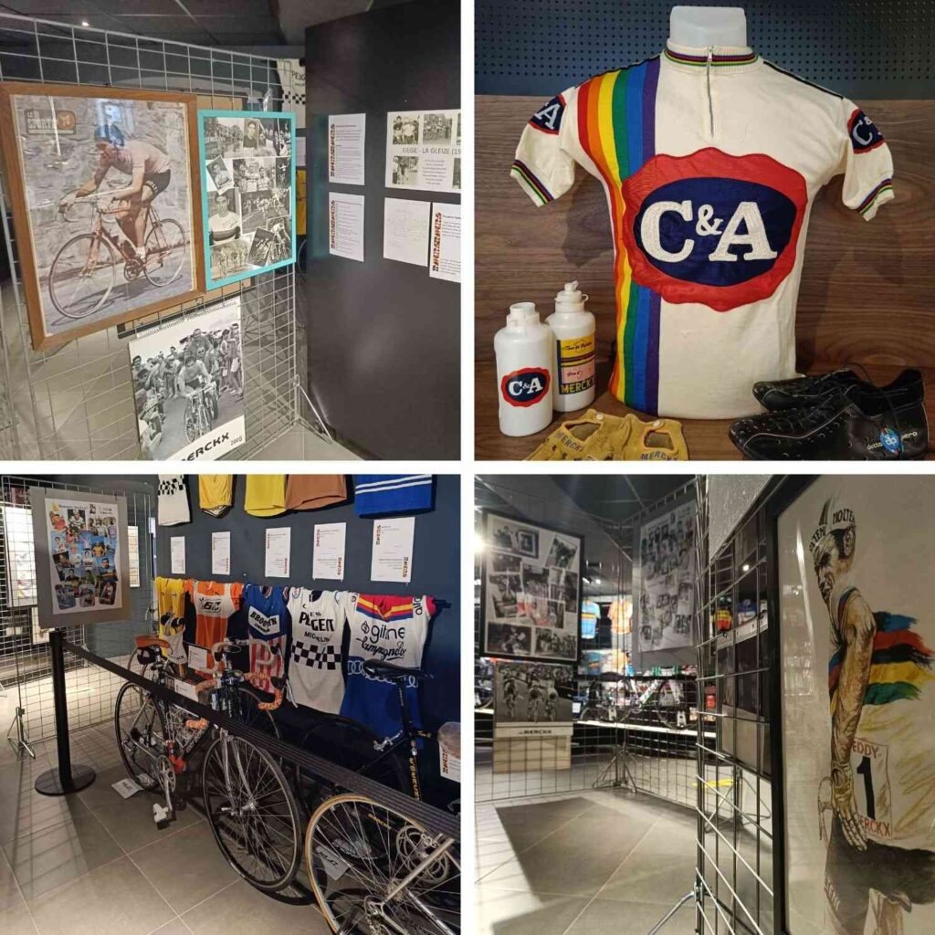 Simplement Eddy - maillot, vélo et panneaux pour les 80 ans de Merckx