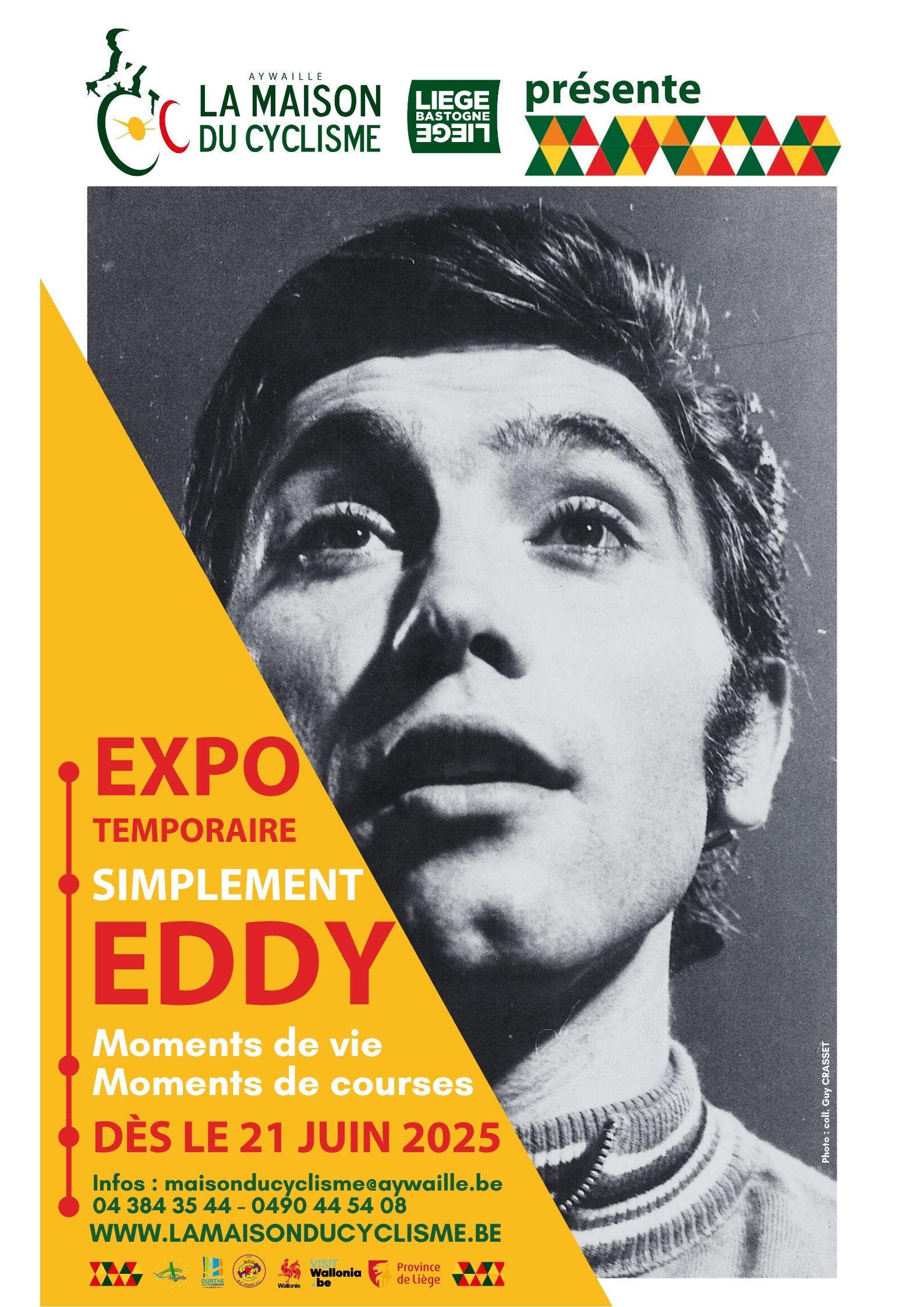 Lire la suite à propos de l’article Simplement Eddy : l’exposition des 80 ans d’Eddy Merckx à la Maison du Cyclisme