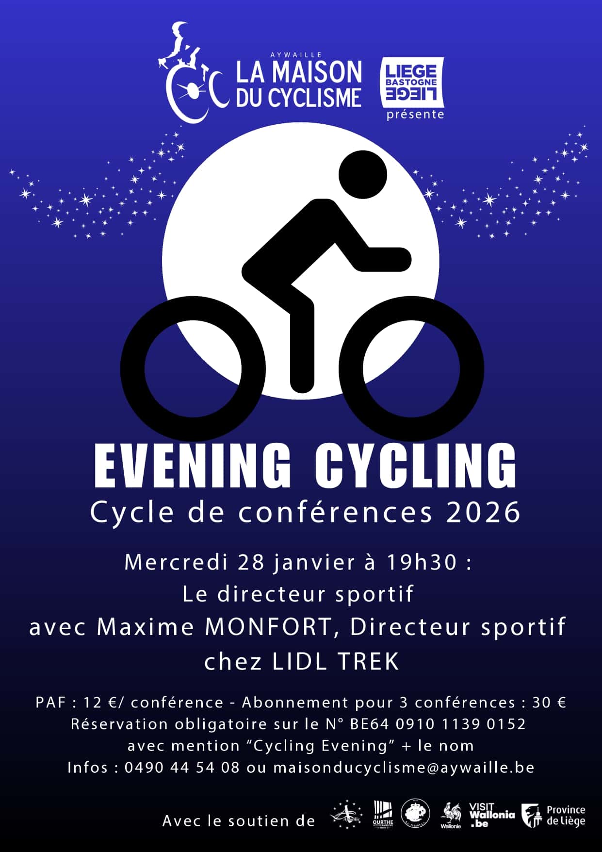 Lire la suite à propos de l’article Cycling Evening : Cycle de conférences