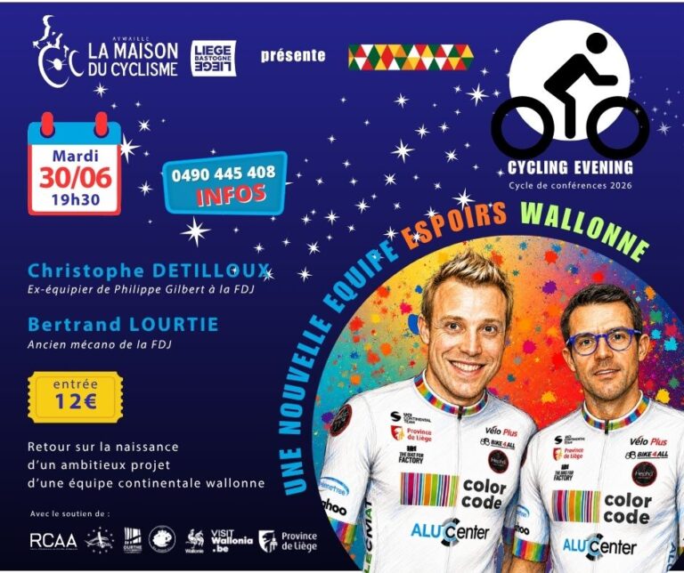 Lire la suite à propos de l’article CYCLING EVENING: les Cyclos du Coeur, et Jean-Mi, passent le témoin à Color Code-Alu Center