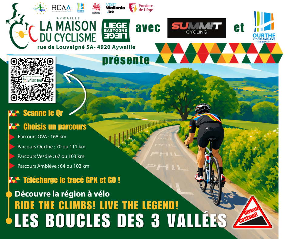 Lire la suite à propos de l’article Nouveauté: des parcours cyclosportifs « Maison du Cyclisme LBL » pour les costauds